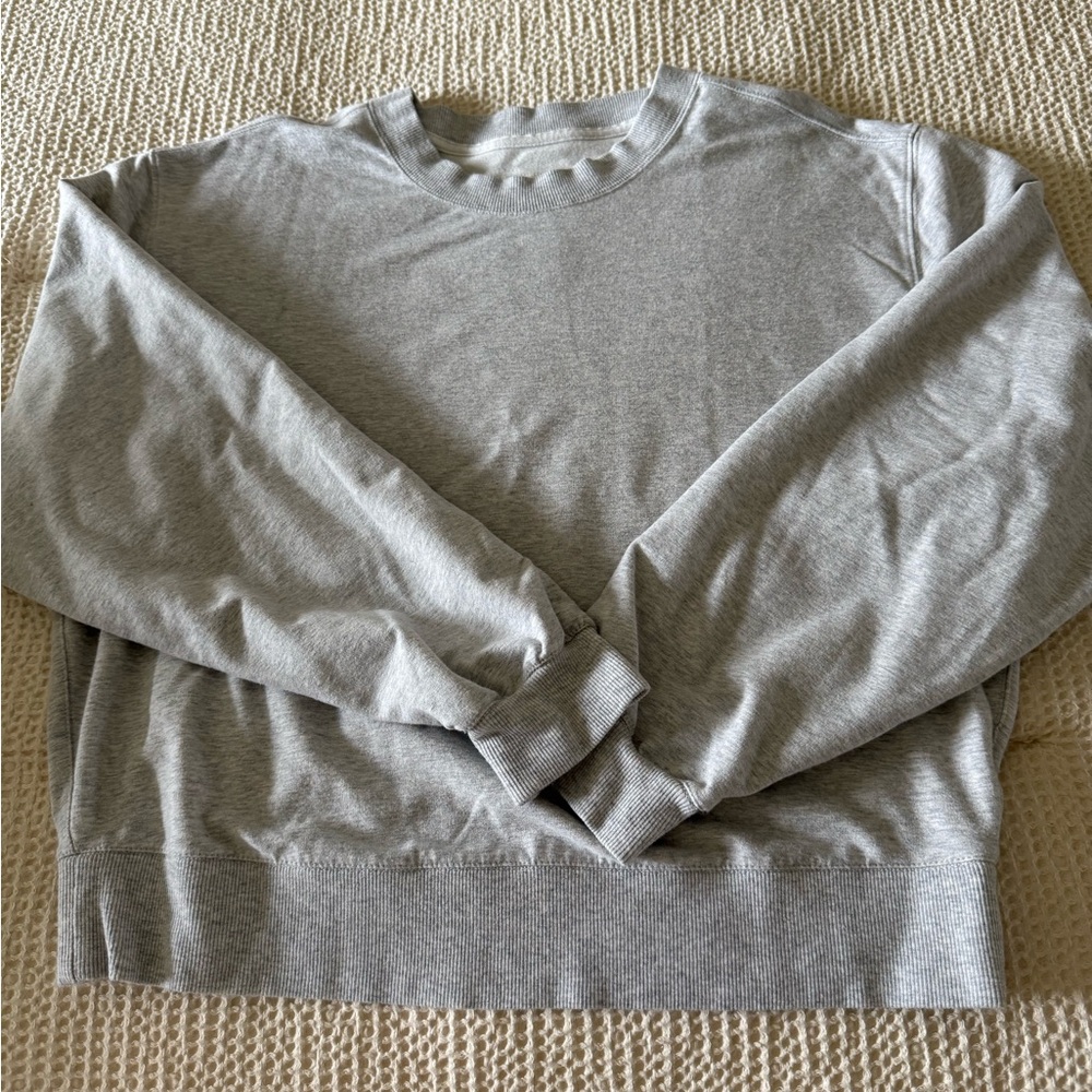 Abercrombie  & Fitch Soft A & F Collection Dove Gray Sweatshirt